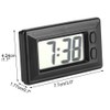 Nikou LCD Digital Clock-Ultra-Thin Vehicle Car Clock MiniTable Car Clock