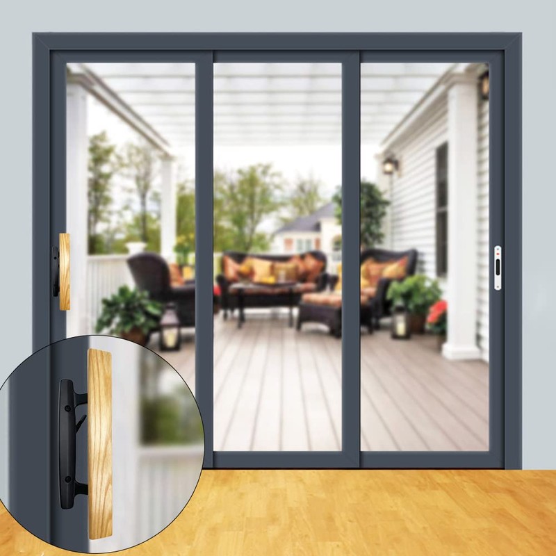 ALLYWASAI Patio Sliding Door Handle Set, Perfect Replacement Mortise Style