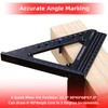 GOINGMAKE Big Carpenter Square 6x7.5 Inch Hole Scribing Ruler 3D
