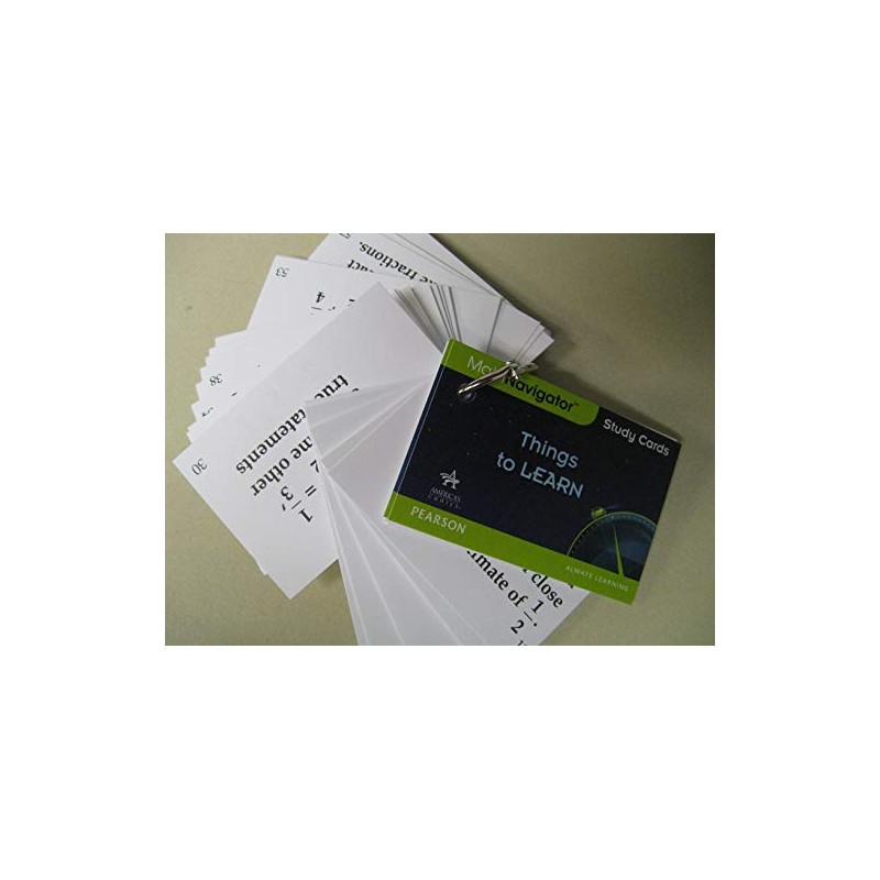 FLASH CARDS - Math Navigator Study Cards Operations with Fractions: