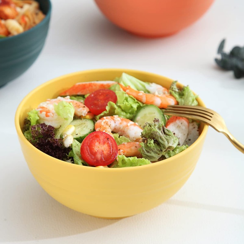 Kyraton Cereal Bowls 4 Pieces, Unbreakable And Reusable Light Weight