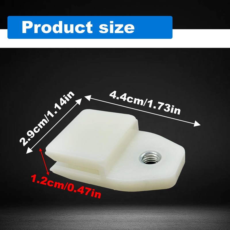 2Pcs Window Door Glass Channel Clips Sash Pivot Compatible with