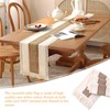 INHEMING Macrame Table Runner with Tassels, Beige Table Runner in