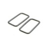 10pcs Metal Wire Formed Rectangle Ring Belt Loop Bra Buckle