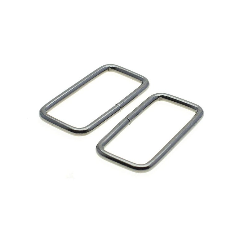 10pcs Metal Wire Formed Rectangle Ring Belt Loop Bra Buckle