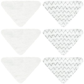 BlueStars 6-Pack Replacement Microfiber Pads for Bissell PowerEdge & PowerForce Lift-Off Steam Mop (Series 2078, 2165, 20781) – Washable and Reusable