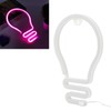 Bulb Shape Neon Light LED Sign for Wall Decor Party