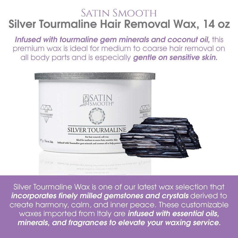 Satin Smooth Silver Tourmaline Hair Removal Wax - Professional Waxing