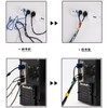 Pack of 100 200 MM Black White Cable Ties 7.9