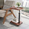 XNSDXV C Table End Table Adjustable Height, 360°Swivel TV Tray