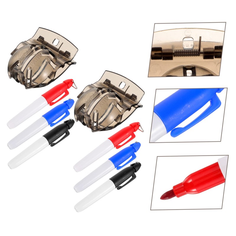 Mipcase 1Set Golf Ball Alignment Tool Reusable Ball Marker Liner