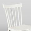 Simpol Home DSW Armless Modern Plastic Chairs with Wood Legs