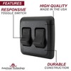 American Technology Components Double SPST On-Off Switch with Bezel, 12-Volt,