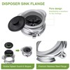 Garbage Disposal Flange, 3 Bolt Mount Stainless Steel Kitchen Sink