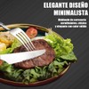 Juego de Cubiertos de 24 Piezas,Incluye Cuchillos,Tenedores y Cucharas de