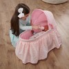 Badger Basket Folding Doll Cradle with Hood fits Dolls 18