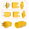 Muelenmy 10 PCS Electrical Plug+1 PCS Extension End Cord Replacement