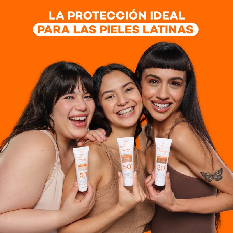 Protector Solar Dermatológico Facial Actine Colors Medio Fps50 40g Darrow