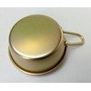 Maekawa Metal Makgeolli Cup with Handle, 4.3 inches (11 cm)