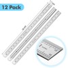 EBOOT 12 Pack 18 Inch Stainless Steel Rulers, Metal Rulers