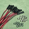 Gebildet 10pcs LED Plastic Indicator Pilot Light AC/DC 12-24V Mounting
