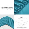 RUIKASI King Fitted Sheet Deep - Teal Bottom Sheet for