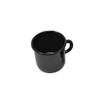 Madacha 2 Large Metal-Enamelled Mugs - Black - 400 ml