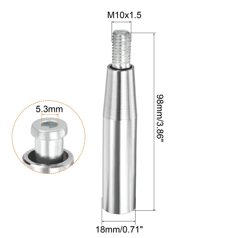 PATIKIL M10 Rotatable Handle, Pack of 1, 98 mm, Cast