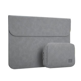 Surface Laptop Go/Go 2 (12.4 inch) Case/Cover, Leather, Power Storage Pouch, Second Bag Type, Lightweight, Thin, PU Leather, Scratch-Resistant, Stylish, Surface Laptop Go/Go 2, Bag Type, Leather