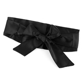 InSomila Women's Sash Belt, Long Sash, Ribbon Belt, Thick Belt, Waist Mark, Women's, Casual, Office, Formal, Black, Decorative, A. Black