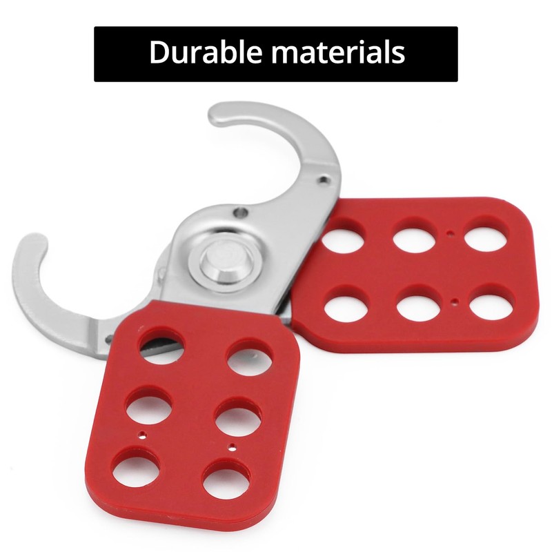 QWORK Lock Out Tag Out Hasp and Lockout Tagout Steel