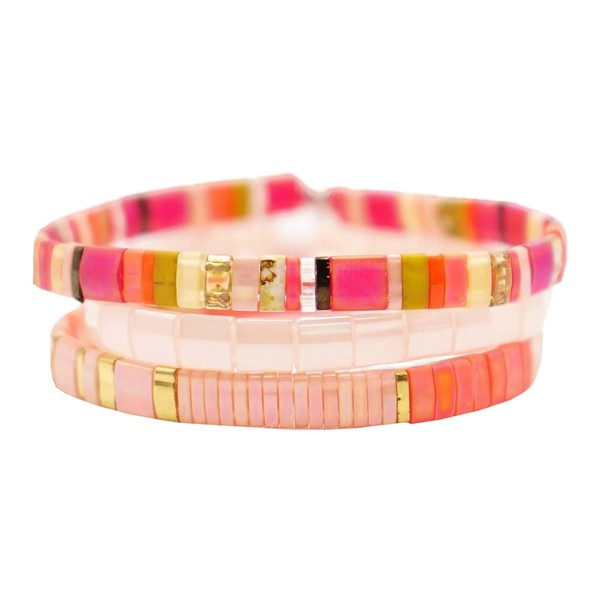Mack and Rex | Sunset - TILA BEAD BRACELET STACK