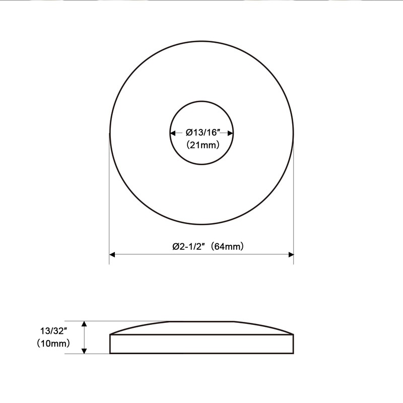 OFFO Shower Arm Flange Oil Rubbed Bronze 2.5" in Outer
