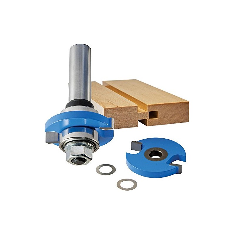 Rockler Tongue and Groove Router Bit, 3/8" Cutter Width X