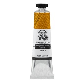 Tusc & Pine Artist Oil Paint - Transparent Yellow Oxide, 40 ml, Non-Yellowing, Rich & Creamy Consistency, Maximum Pigment Load, Small Batch Milled Oil Paints Made in The USA for Professional Artists