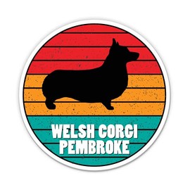Squiddy Welsh Corgi Pembroke Dog - Vinyl Sticker Decal for Phone, Laptop, Water Bottle (3" Wide)