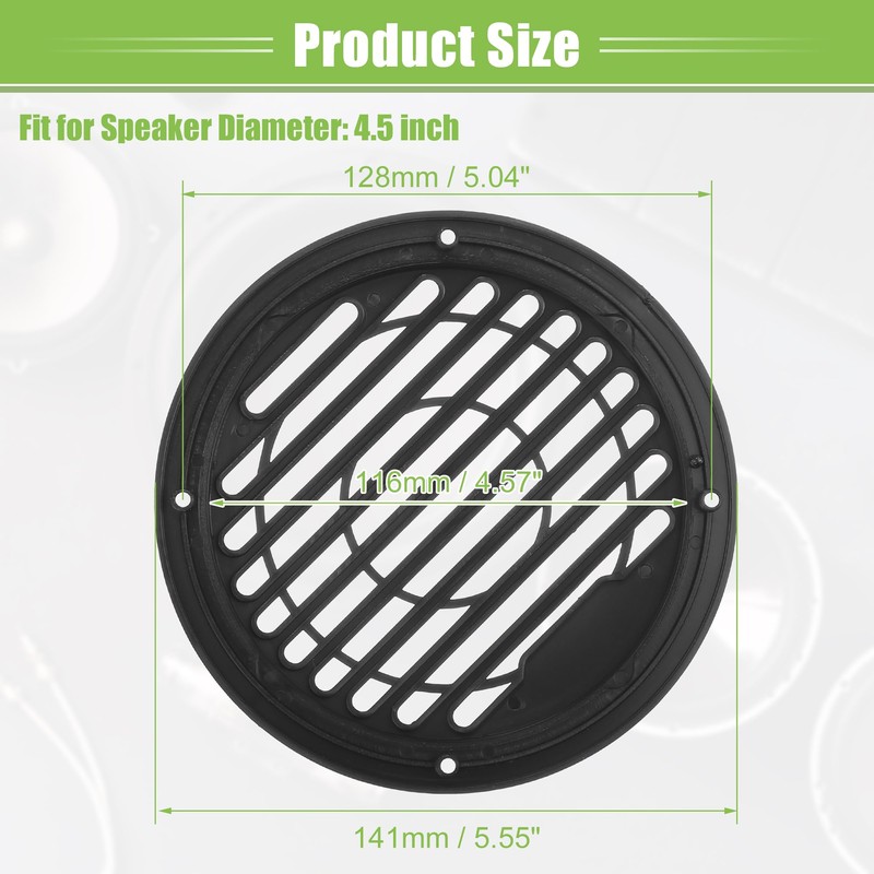 A ABSOPRO 4.5 Inch Car Speaker Grille Cover Round with