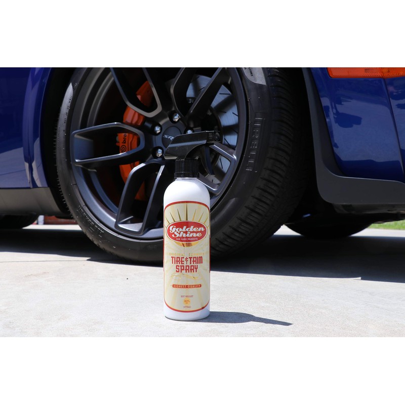 GOLDEN SHINE Tire and Trim Spray Shine and UV Protection,