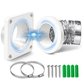 Magnetic Dryer Vent Coupling-Quick Connection and Disconnection Strong Magnet Self-Alignment Design Quick-Installation Dryer Magnetic Vent Connector Airtight Seal Dryer Vent Connector Kit