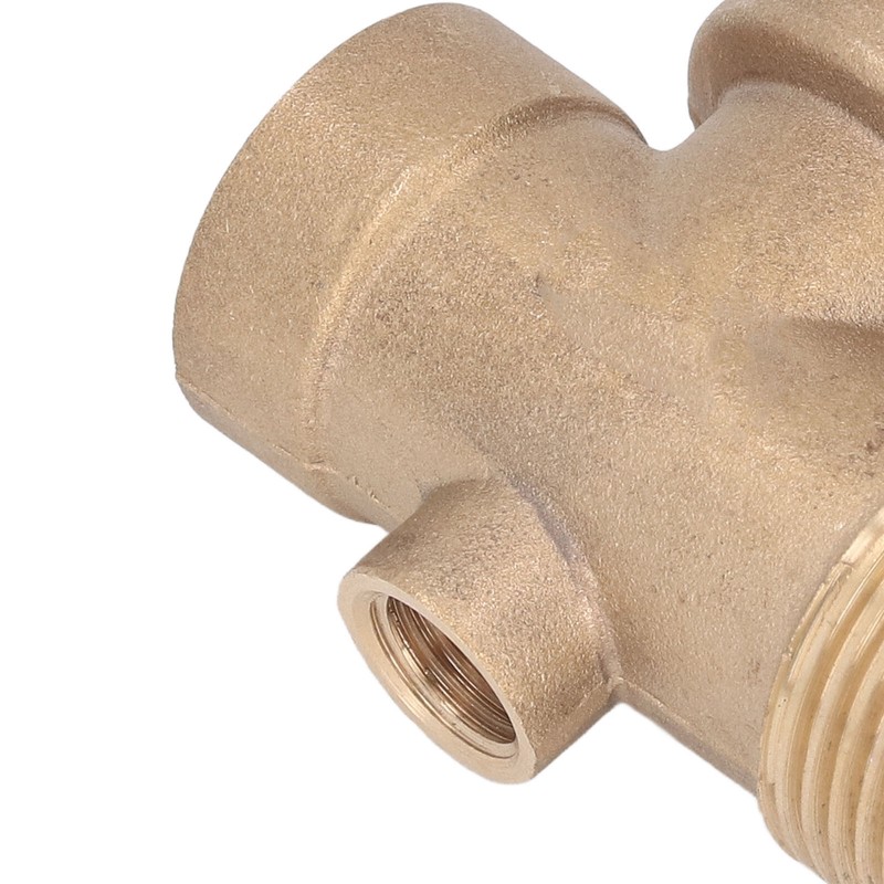 4 Ways Water Hose Splitter Brass G1in Pipe Adapter Connector