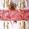 Mtsooning 28 cm x 15 yards Red Table Runner, Shiny