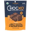 CHOCXO Organic Toffee Almond 69% Dark Milk Chocolate Snaps, 3.45