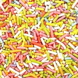 Twist Ingredients Twist Ingredients - Strands - Multicoloured Cake Topper Sprinkles - 800g Edible Matt Vermicelli Cupcake Decorations - Great for Ice Cream, Cakes, Bakes, Doughnuts