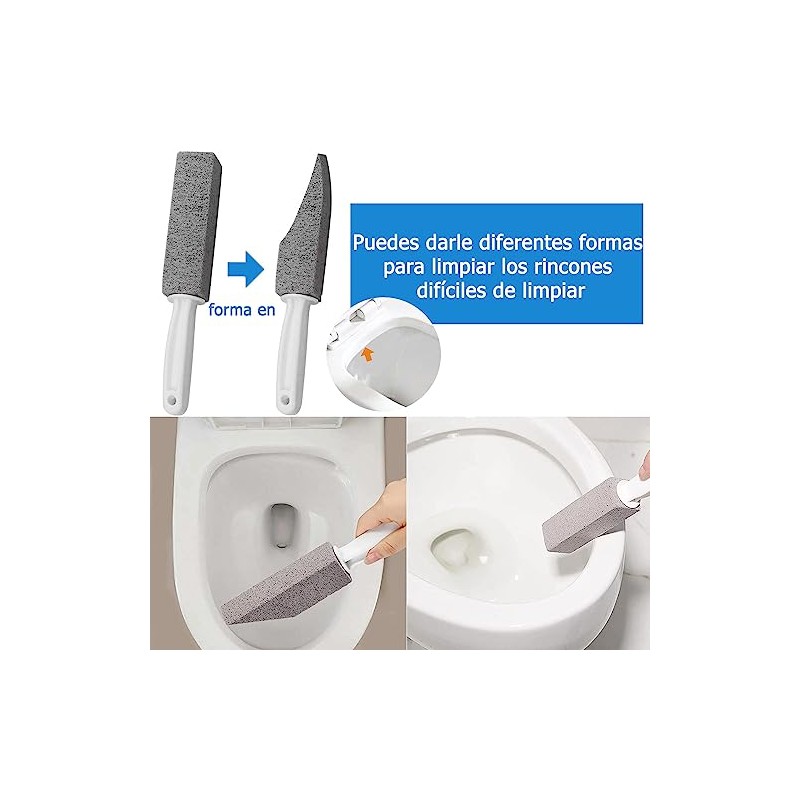 8pcs Cepillos de Limpieza para Inodoros, Piedra Pomez para WC,