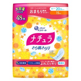 NATURA NICKS NICKS, Smooth and Refreshing, Absorbent Napkins, 0.5 fl oz (15 cc, 20.5 cm), 48 Sheets (Large Capacity)