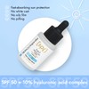Skincyclopedia Sonnenschutz Hyaluron Serum, LSF 50 Gesichtsserum mit 10% Hyaluron-Komplex