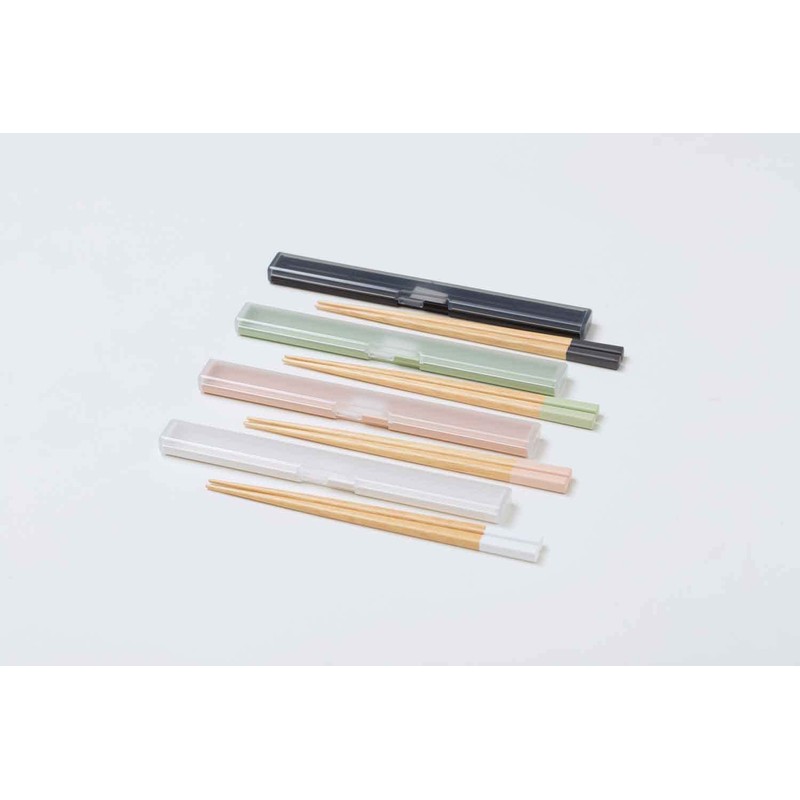 Ansio Antibacterial Chopsticks Slim Chopsticks Case Set (Black/Japan), Dishwasher Safe,