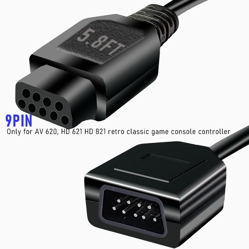HEORLD 9 Pin Controller Extension Cable 6Ft for AV 620
