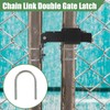 ZUQIAN Chain Link Double Gate Latch for 1-3/8 Inch Gate