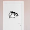 Extra Large 460mm 'Salmon Fish Head' Permanent Sticker Decal for